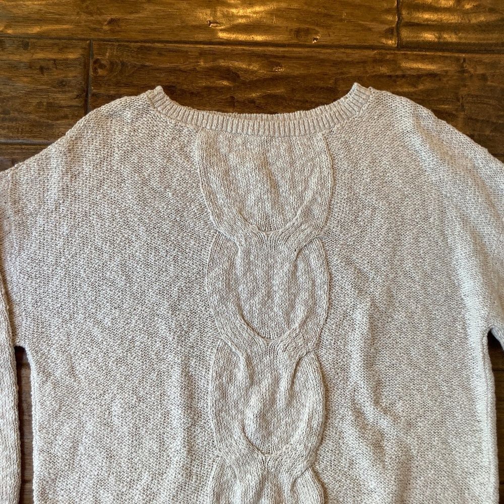 Garnet Hill Warfarer Women's XL Organic Cotton Sweater Relaxed Fit Coastal Grand - Picture 5 of 10